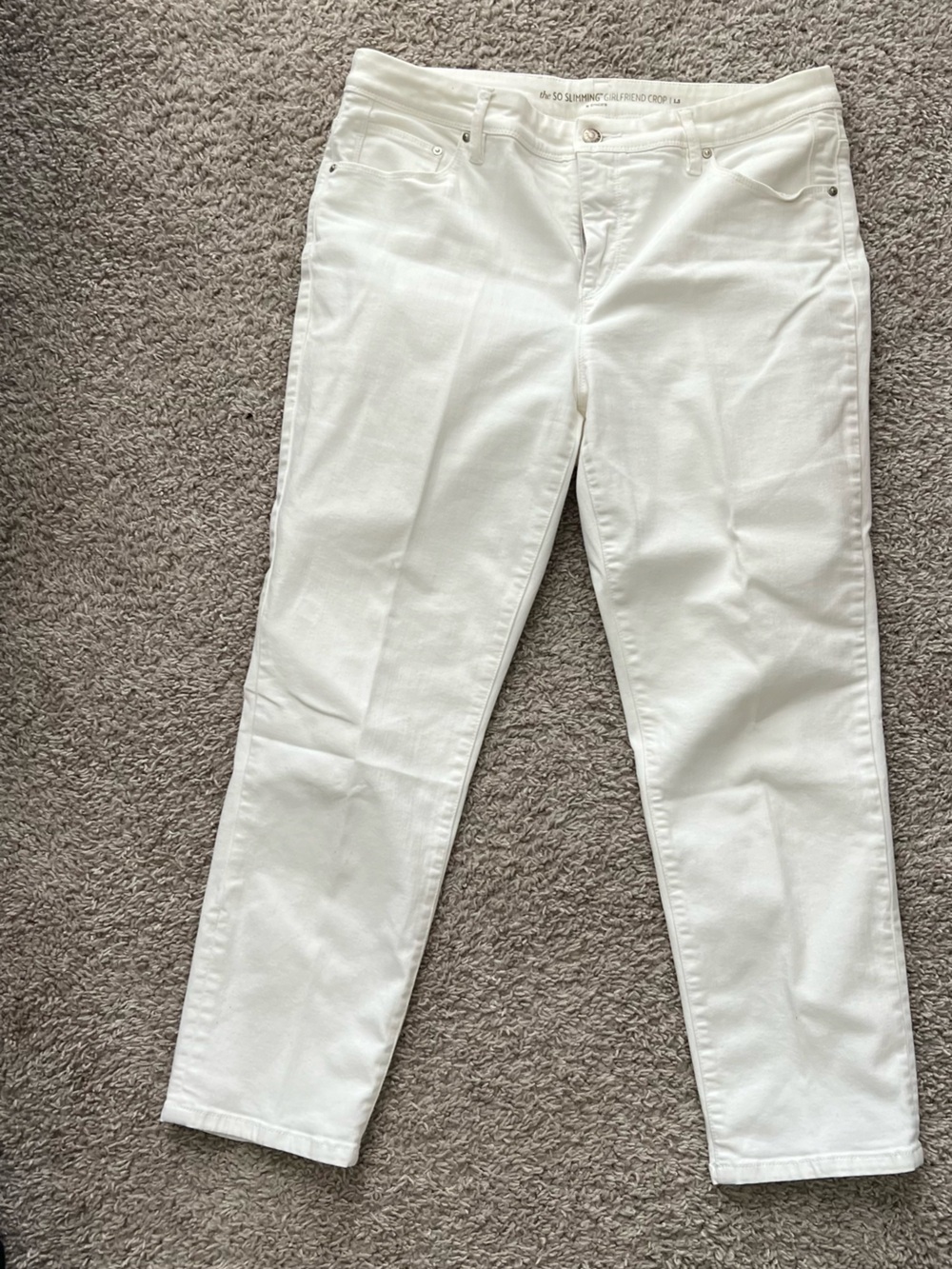 Chico's So slimming White Straight Jeans